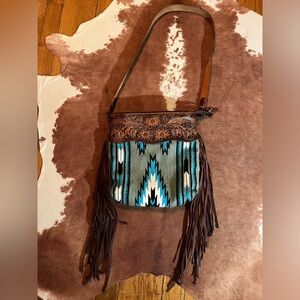 American Darling real leather western Crossbody